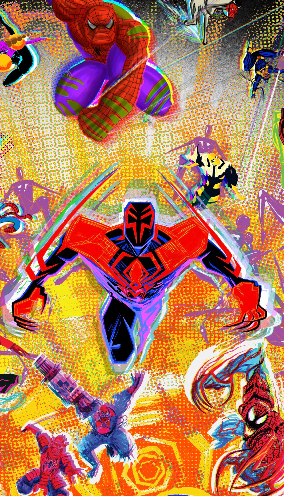 Spiderwebs Streetwear Loose Drop Shoulder T-Shirt